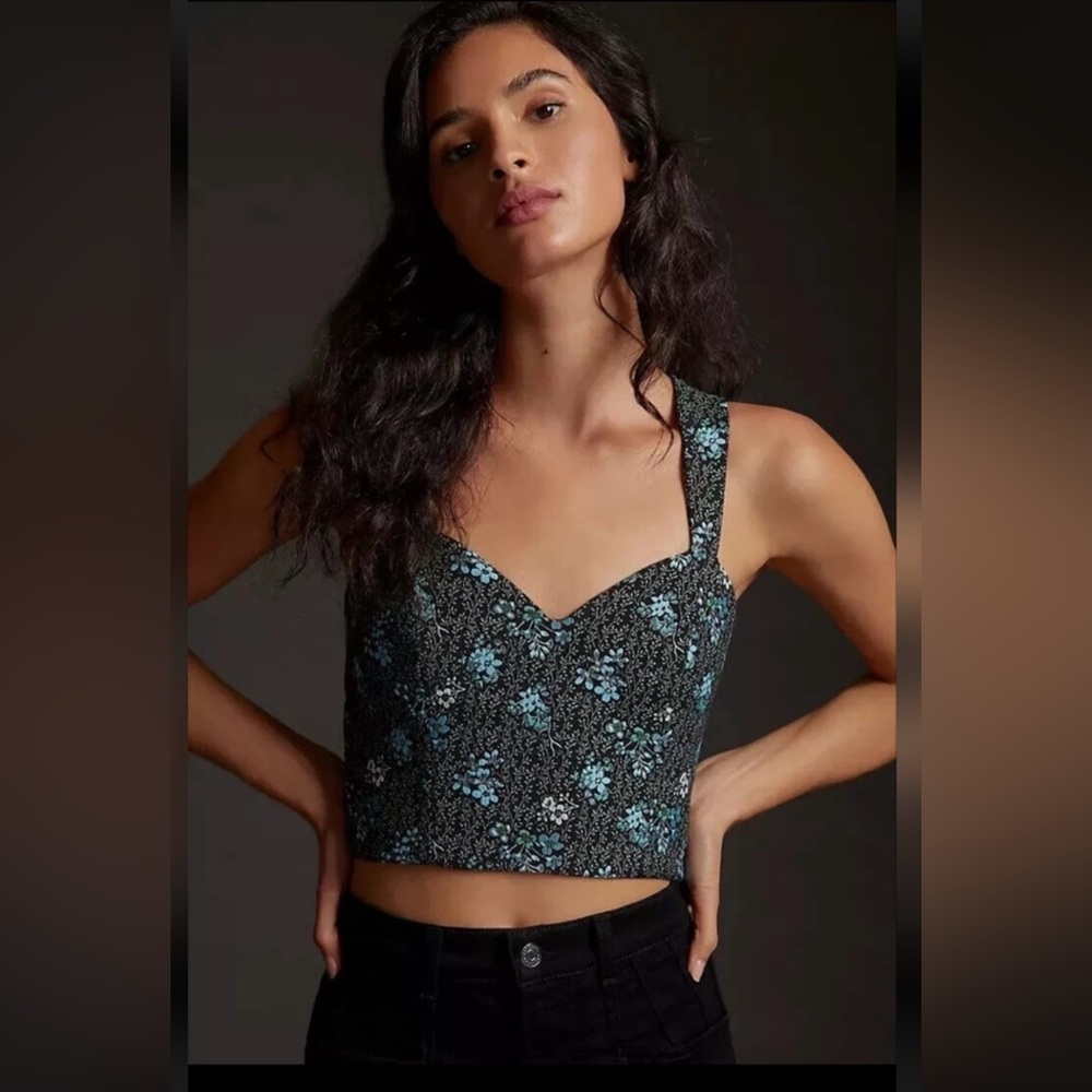 Anthropologie Sachin & Babi Jacquard Corset
Tank. Size XS NWOT